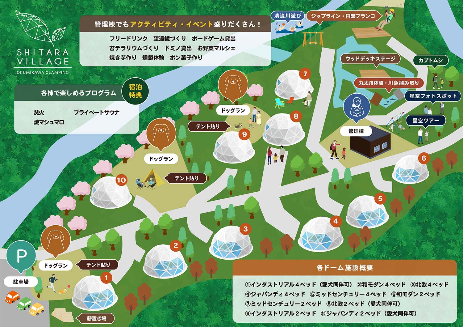 シタラヴィレッジ施設マップ